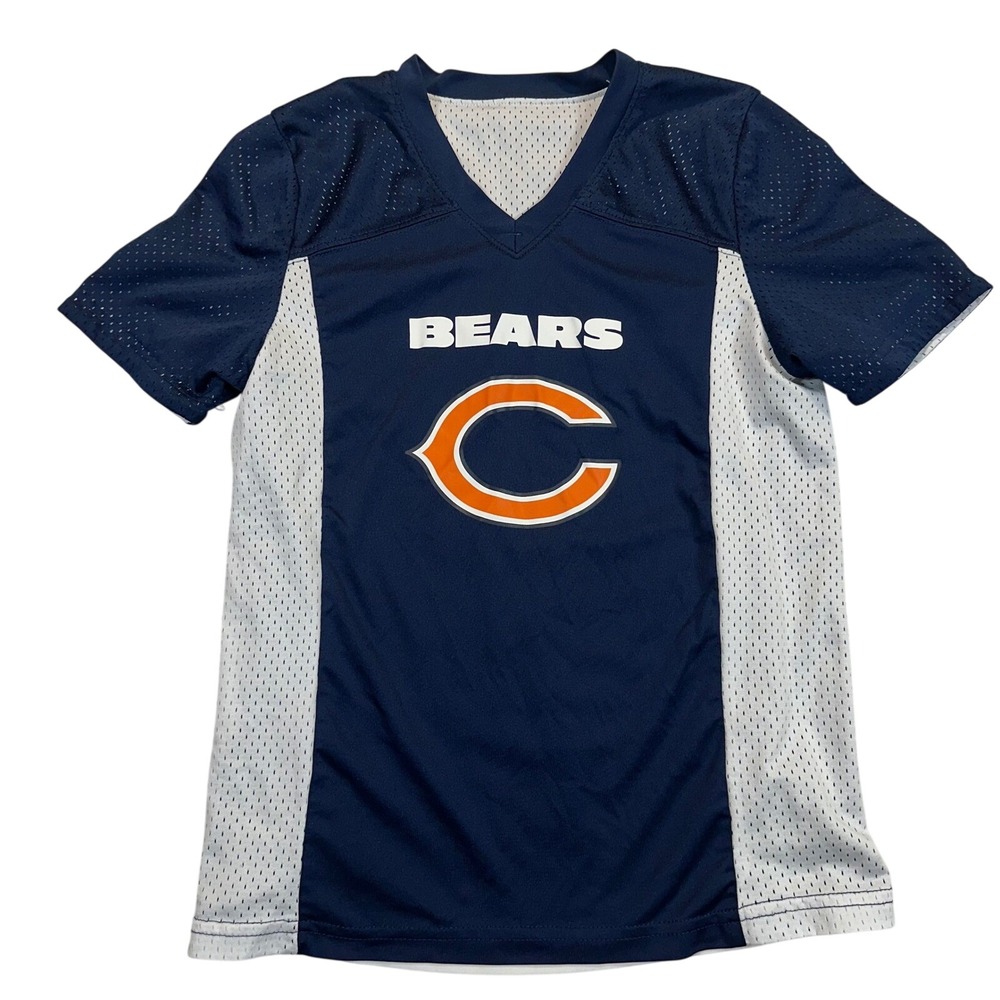 Augusta Chicago Bears NFL Flag Football Jersey Reversible Youth M Navy White